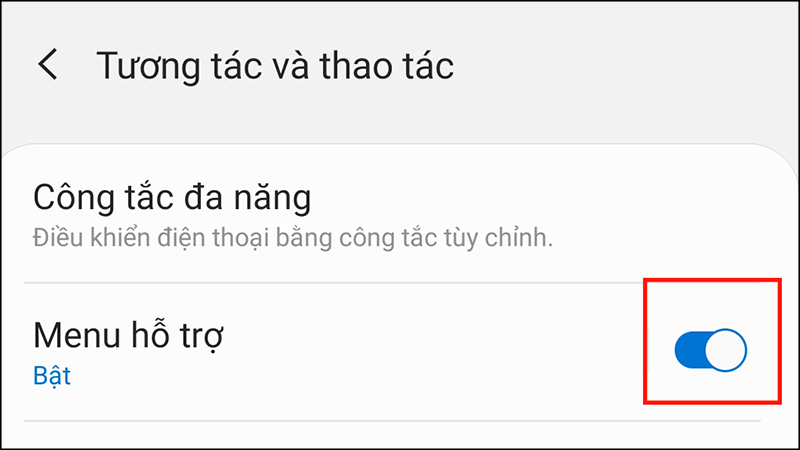 Giao diện Cài đặt